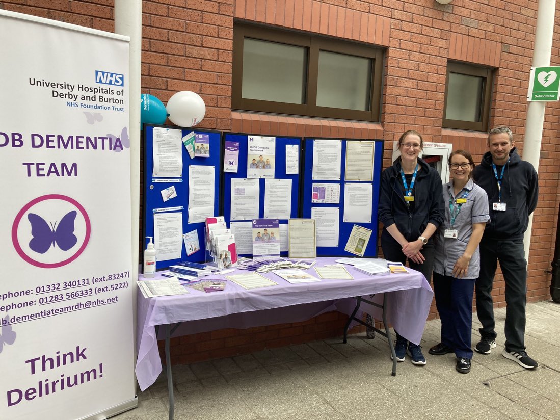 Supporting our <a href="/UHDBTrust/">University Hospitals of Derby and Burton NHS FT</a> Dementia Team colleagues this #DementiaActionWeek2024 Thanks for inviting us <a href="/charlottekawal1/">Charlotte Kawalek</a> and <a href="/DilpritShergill/">Dilprit Shergill</a>  #partnershipworking <a href="/mpftnhs/">Midlands Partnership University NHS FT</a> <a href="/mwhitehouse117/">Mark whitehouse</a>