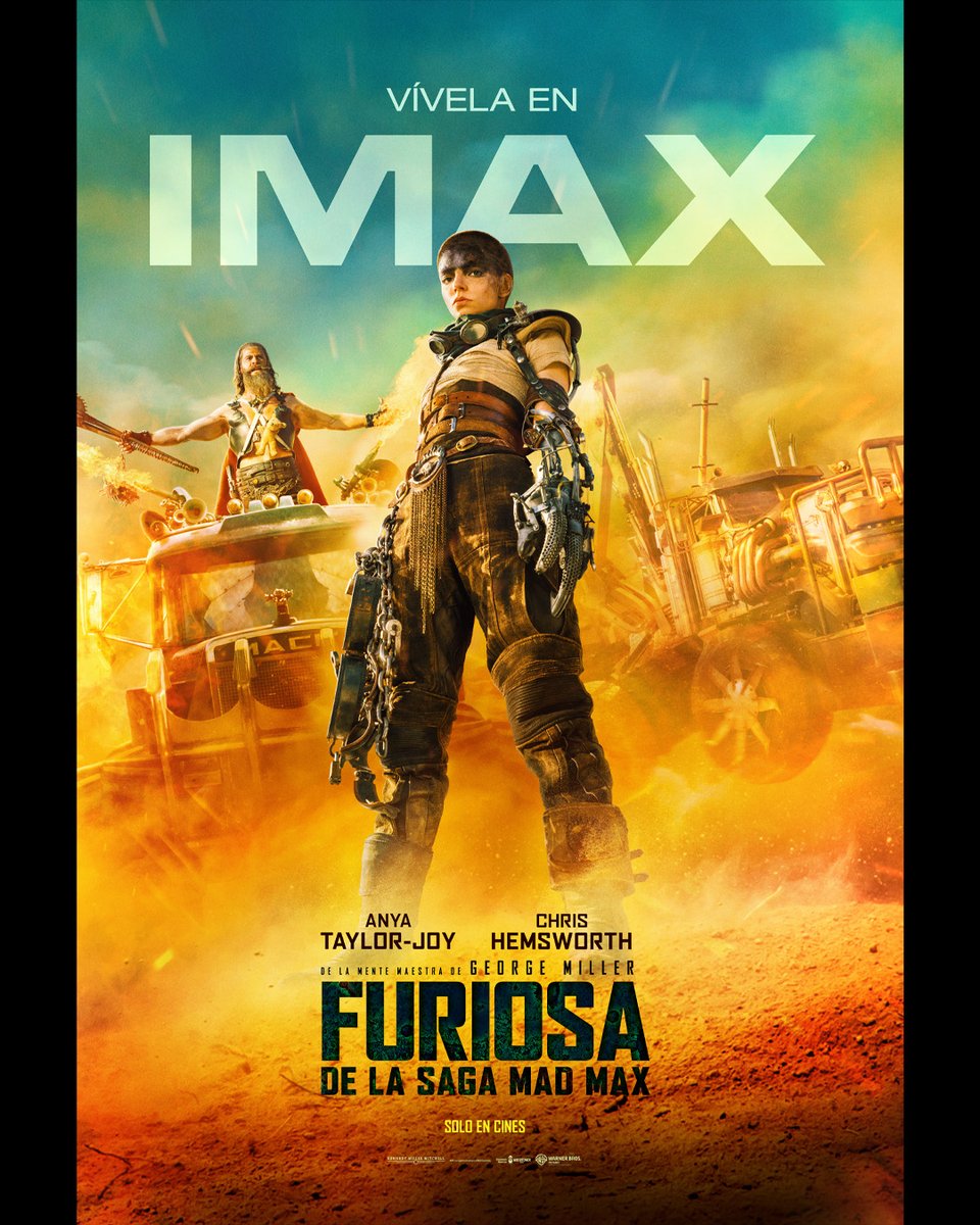 Vive #FURIOSA: De la saga Mad Max junto a Anya Taylor-Joy y Chris Hemsworth en IMAX este 23 de mayo.🔥🎬 Compra tus boletos YA: bit.ly/BoletosFuriosa. Solo en cines.