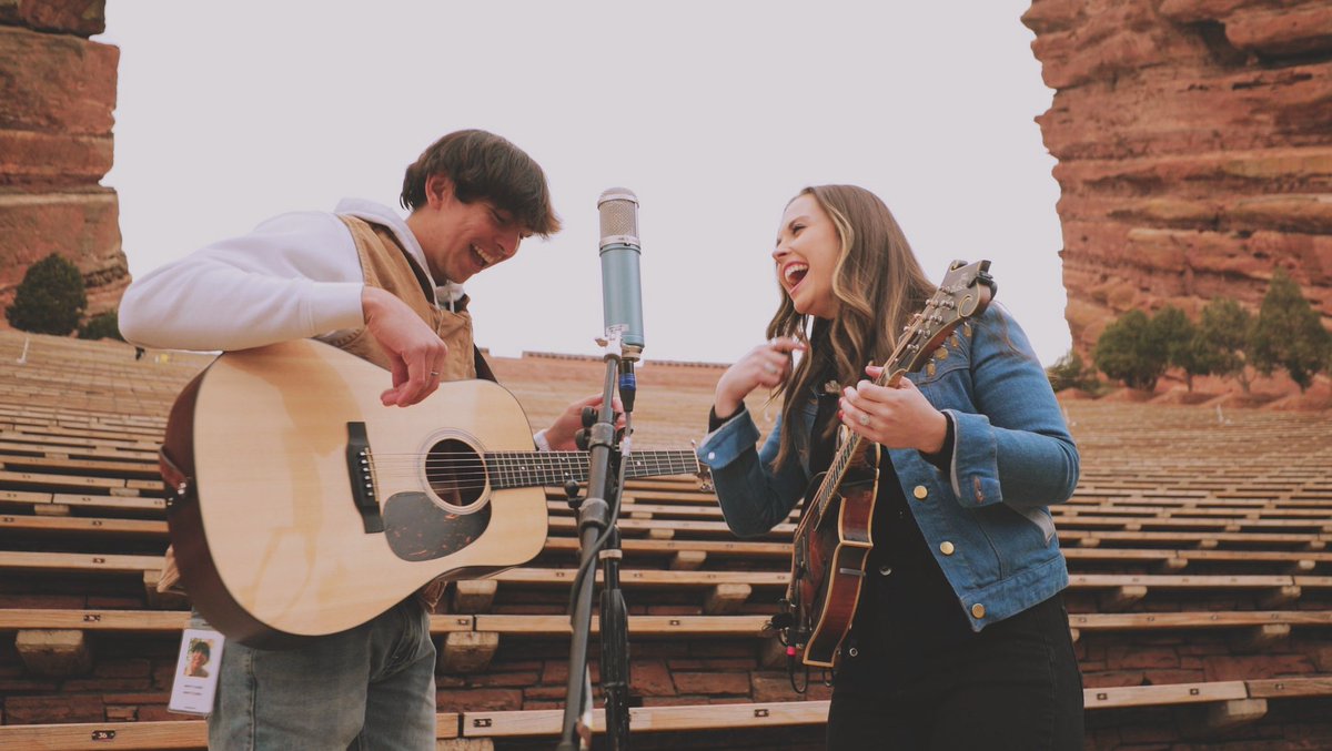 @WyattFlores10 and I got together last Friday at @RedRocksCO to play one of our favorite Tyler Childers songs just before the crowd rolled in. It will be up on my YouTube channel tomorrow at Noon CT. 🤠📺