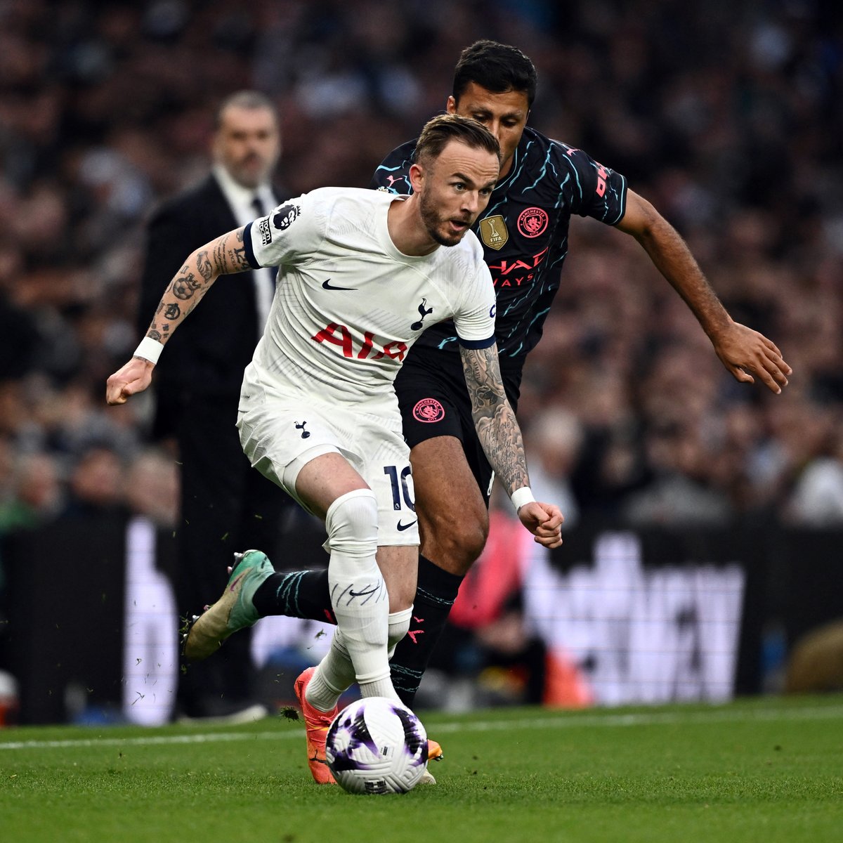 We've reached half-time, and we're still goalless at Tottenham Hotspur Stadium ⚖️

That's not to say there haven't been opportunities to score. Big chances have been met by big saves, and we're no doubt in for more after the break...

#TOTMCI
