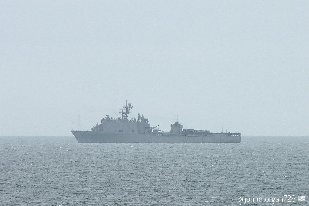 USS Oak Hill (LSD 51) Harpers Ferry-class dock landing ship off of Virginia Beach, Virginia - May 14, 2024 #ussoakhill #lsd51 SRC: TW-@johnmorgan726