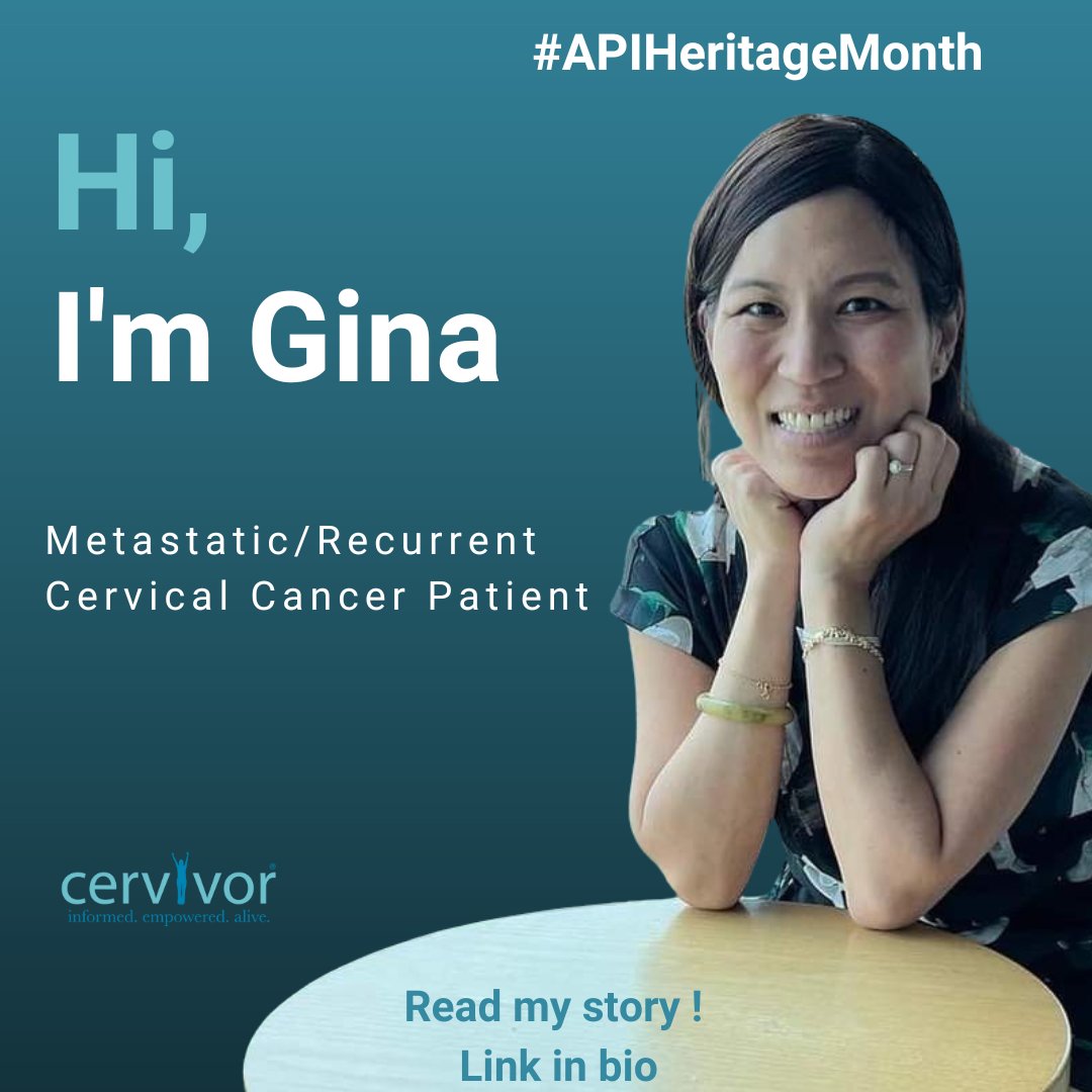 Meet Gina, a proud mother, wife and woman impacted by #cervicalcancer. From navigating the devastating news of infertility to the complexities of treatment options, her story is one of hope & inspiration: cervivor.org/stories/gina/. #Cervivor