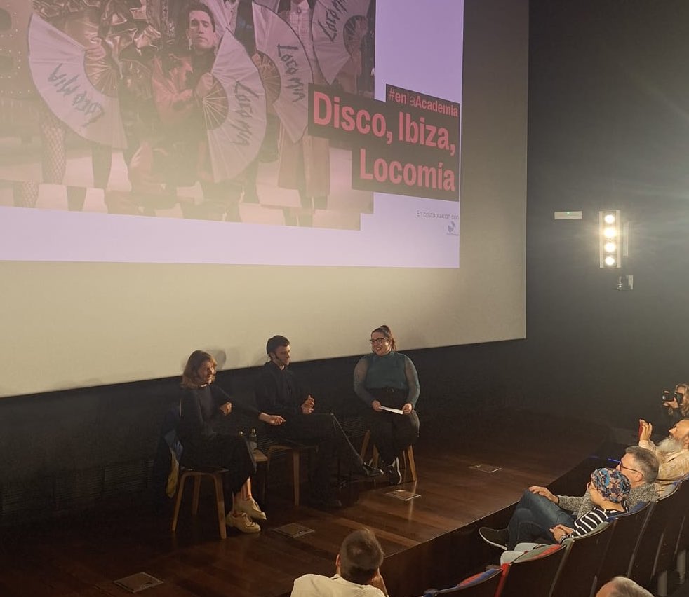 Encuentro con los intérpretes Iván Pellicer y Eva Llorach tras el preestreno de Disco, Ibiza, Locomía #enlaAcademia youtube.com/live/k8oGqhcwz…