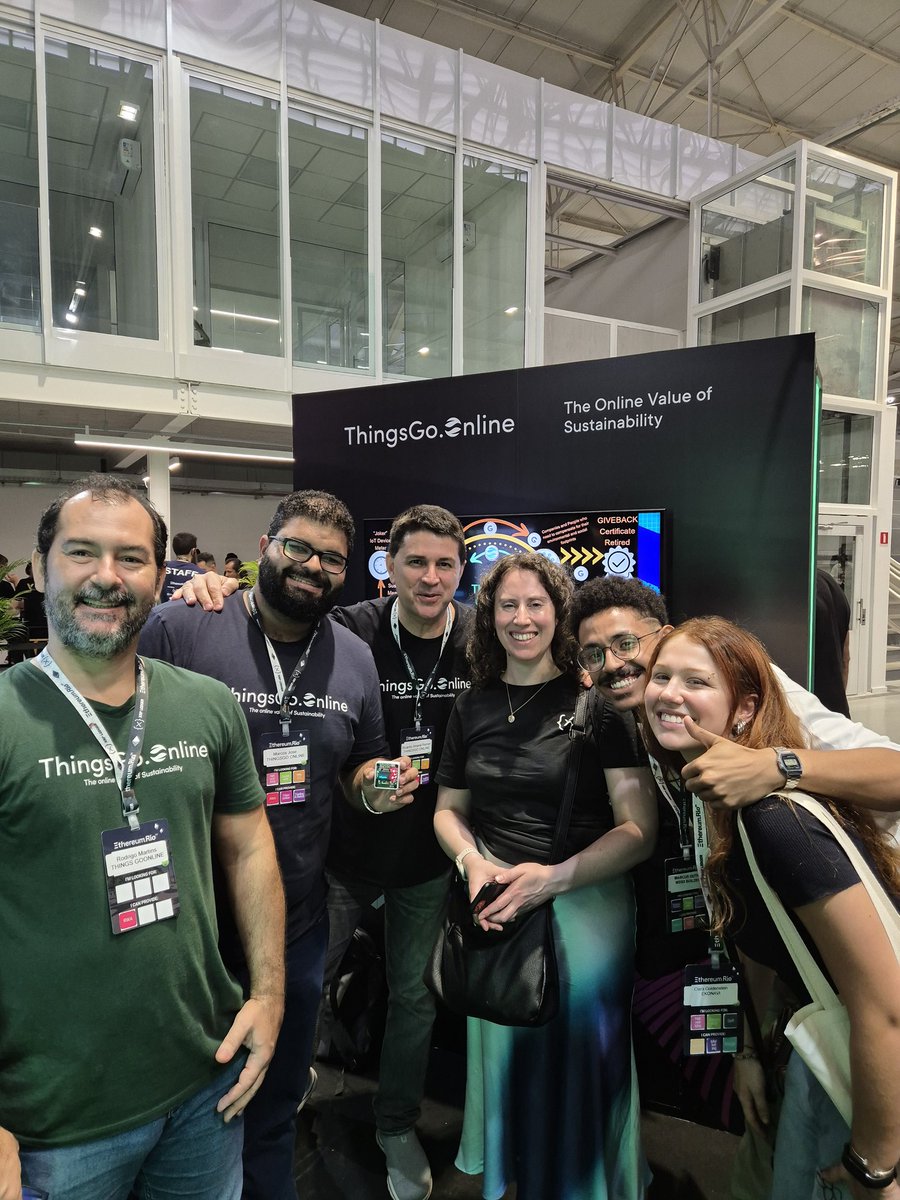 ThingsGoOnline's tweet image. #TGO at the #XRPL Booth in #ETHRio with @RippleXDev and EKONAVI teams! Let&apos;s build the Online Valeu of Sustainability on the #XRPLedger !🌄🇧🇷♻️
