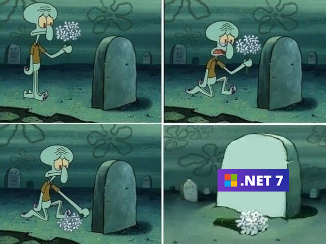 Today is the end of support for .NET 7. Have you been able to upgrade to .NET 8 yet? Goodbye, .NET 7 🤝