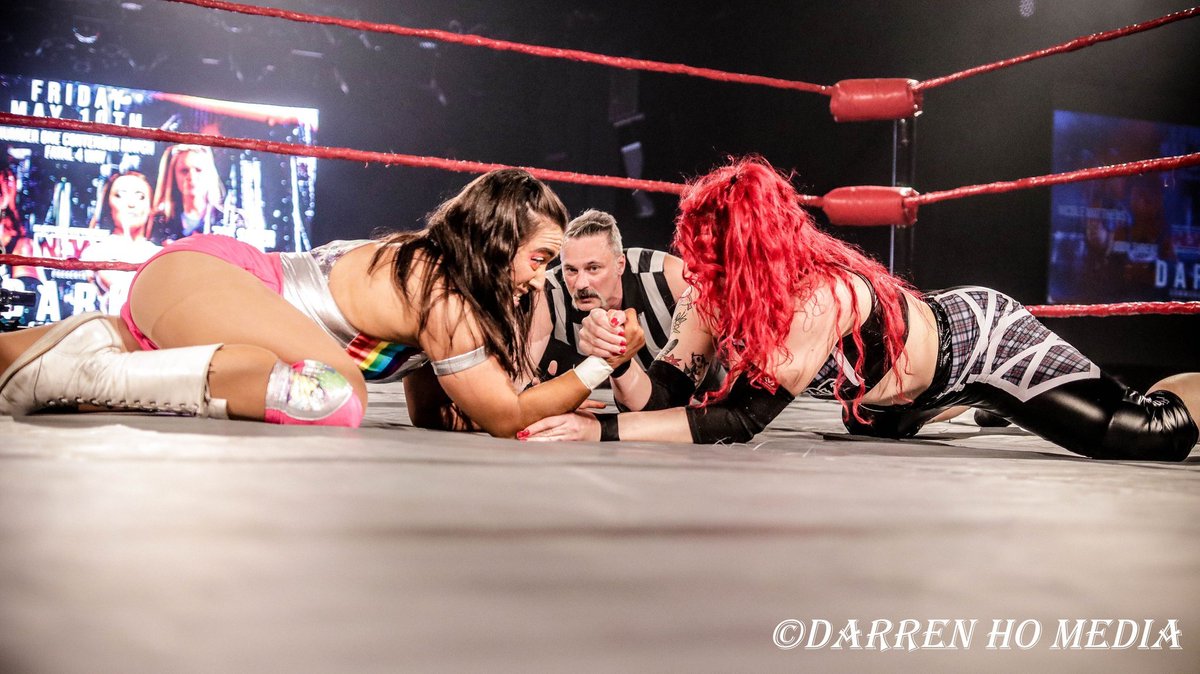 Get you a ref like @JoeKingReferee that makes sure even impromptu arm wrestling contests between @JodyThreat and @amiraiswrestler follows the rules.