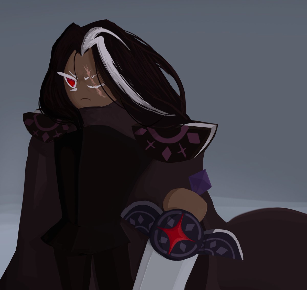 PlagUy001's tweet photo. hey emo boy 😍😍😍😍😍😍 #CRK #cookierunkingdom #darkchococookie #digitalart #fanart #crkfanart 
lmao i havent posted in forever https://t.co/BLeRL3sFCg