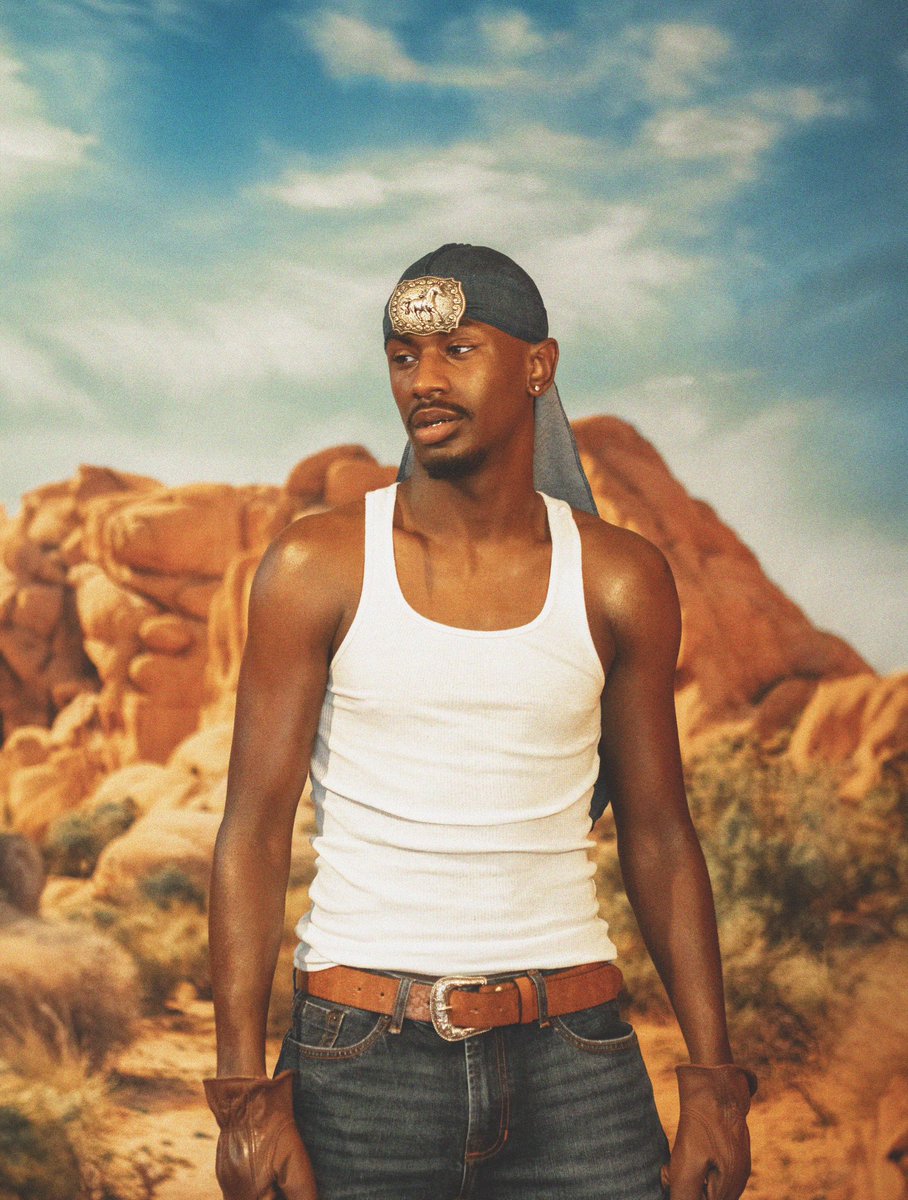 anonymousplugs's tweet photo. Country Grammar: Where street style meets the wild wild west. Denim Durag with a classic cowboy twist. AnonymousPlugs Originally design https://t.co/xMiw664H30