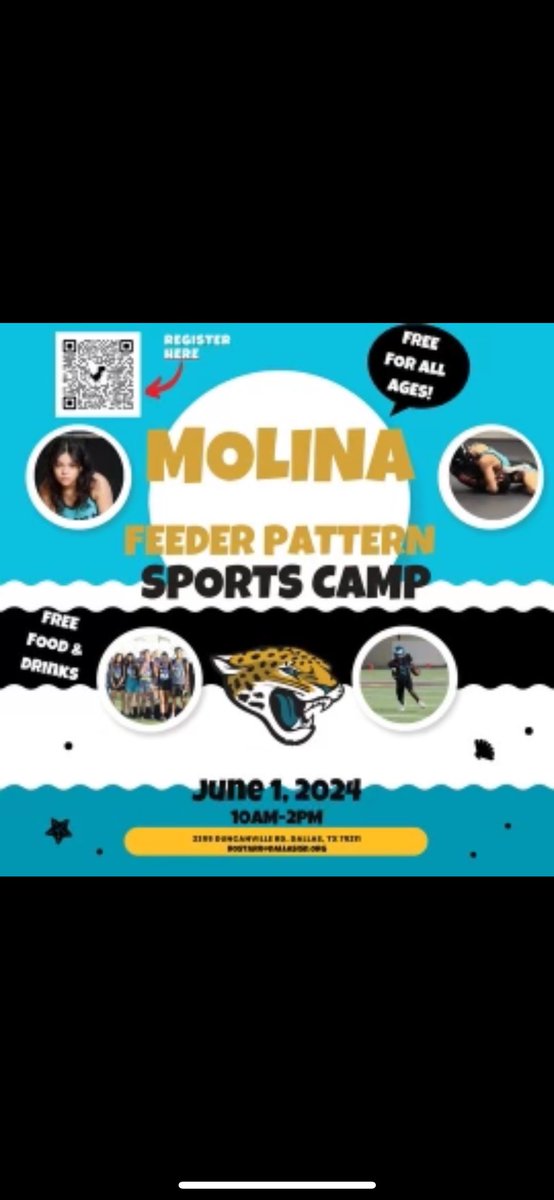 Feeder pattern camp come out and learn some skills from the coaches at Molina! @Coachbru3 @coach_balderas @JacobNunez27 @MolinaHigh @AthleticsMolina