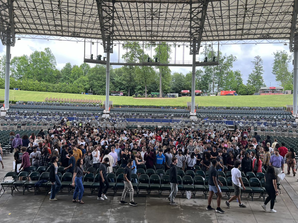 Graduation practice is underway at Ameris! What a year, time sure moves quickly.