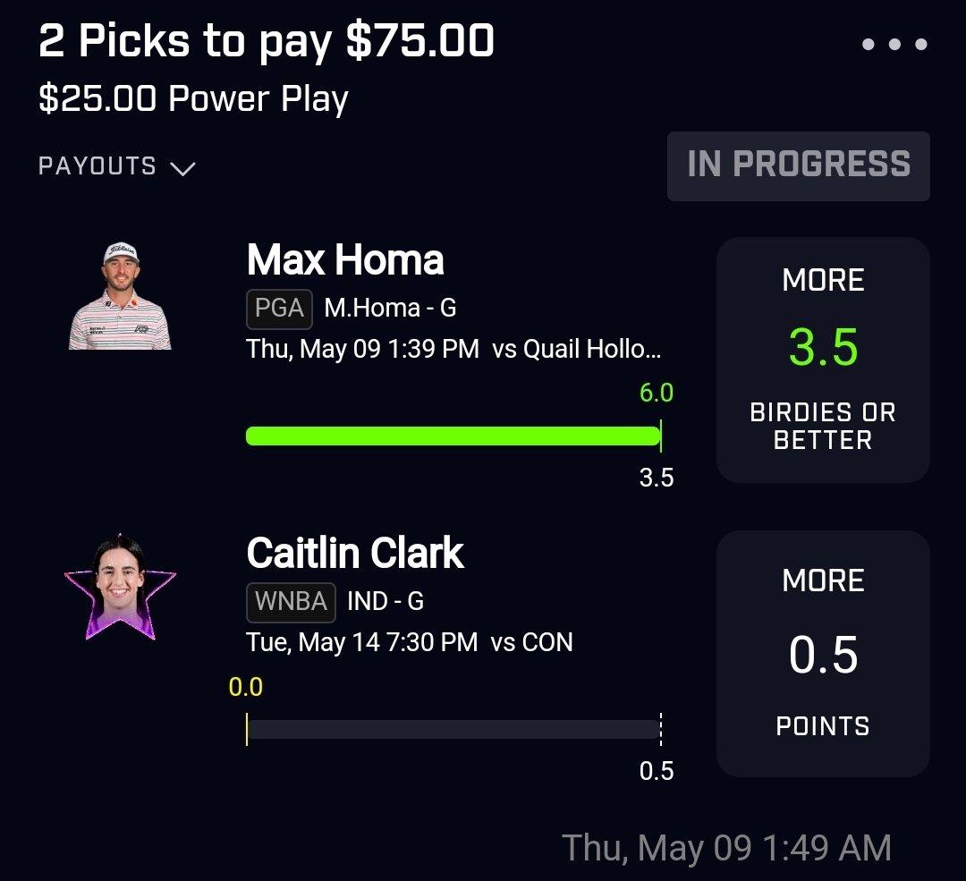 MrMooseDFS's tweet photo. Discord got the Caitlin Clark promo locked in since last week ✅️ Have you found your pairing yet? 🤷♂️
Come check us out! ✅️🫡
https://t.co/umRHAdNdIT
@backdoorfs
#PrizePicks #PrizePicksNBA
#PrizePicksPGA #PGAProps
#prizepicksPotd #PrizePicksToday
#prizepicksprops #dfs #BDFS #MooseProps