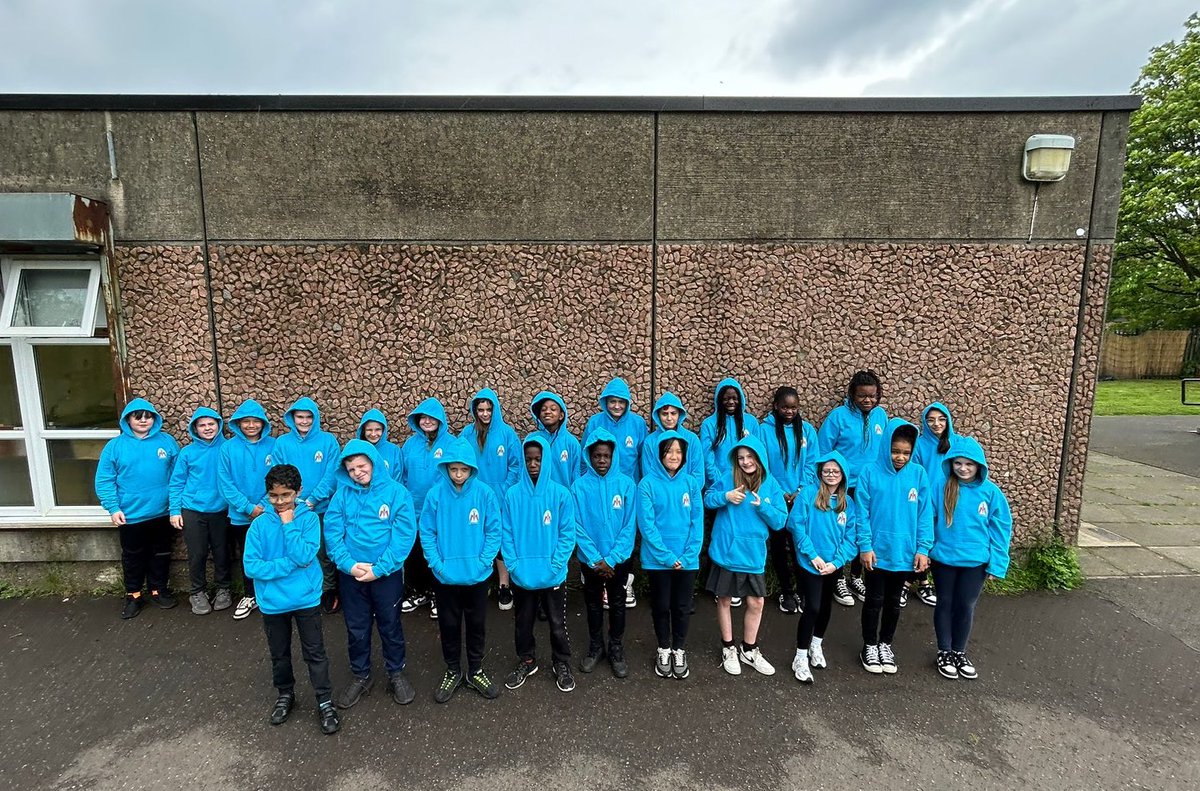 Today Primary 7 received their hoodies! Hard to believe it’s that time of year already. #Leavers24