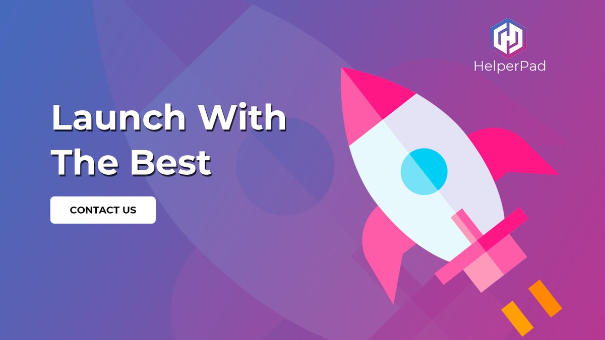 Helper_Pad's tweet image. 🚀 Ready to launch your project to new heights? Look no further than HelperPad Launchpad! 🔥

In a sea of decentralized launchpads, HelperPad stands out as the ultimate choice for project owners seeking to raise funds and gain visibility in the crypto space. Here&apos;s why you can&apos;t…