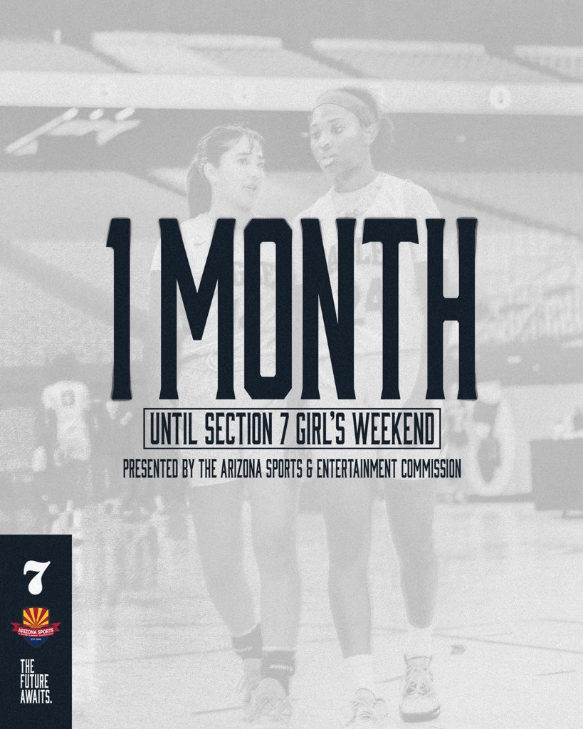 1 month until Girl’s Weekend. 🤩⛹️‍♀️ 

#Section7 | #TheFutureAwaits