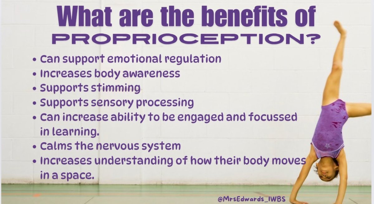 I've finally been getting to grips with @canva & have practised using it by creating some resources to go along with some of the things I'm asked about the most. First up proprioception! #alwayslearning #proprioception #heavywork #movement