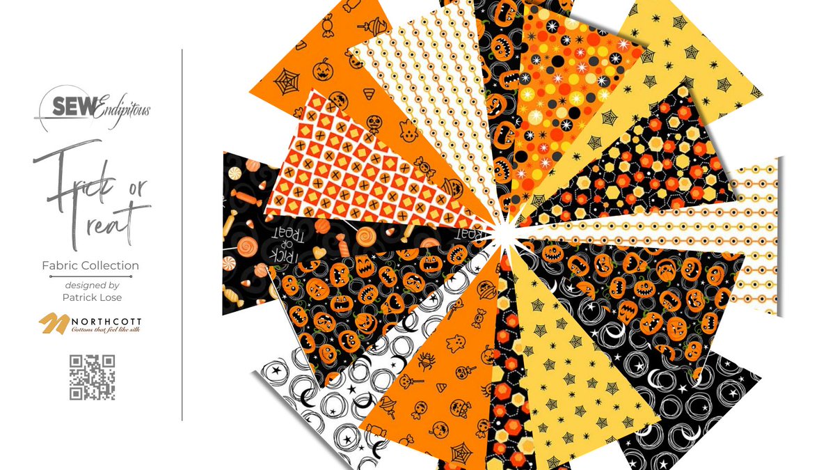 Trick or Treat Fabric Collection
Fabric Available in Shop & Online: bit.ly/442LJbC  

#TrickorTreat #HalloweenQuilting #PatrickLose #NorthcottFabrics #QuiltingFun #FabricLove #QuiltingCommunity #HalloweenSewing #QuiltInspiration #FabricAddict