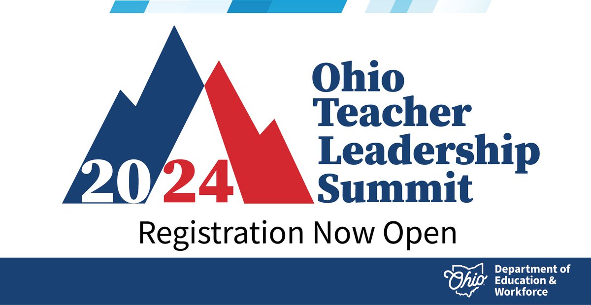 OHEducation's tweet photo. 🗓 Register now for the Ohio Teacher Leadership Summit! Join educators from across the state in Columbus on June 5 to hear about the innovative work to develop #OhioTeacherLeaders and to share successes, lessons learned, and strategies.  

Details: https://t.co/ddBT44zr6T https://t.co/ne4jMns34a