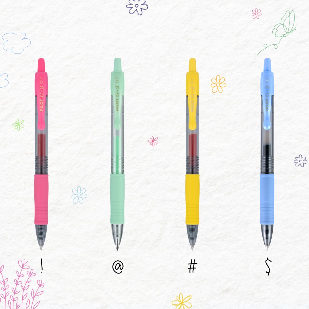 Build your pen pack - spring edition! Choose a pen from each image and comment your picks 🌸🖊️

#powertothepen #pilotpen #pilotpenusa #penlover #IHeartG2