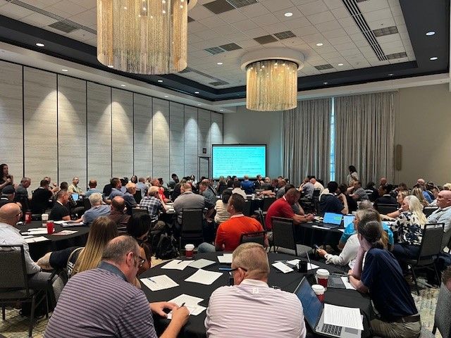 From CRRL 2024 @KberardReed & @Chelsea_NFPA of @nfpa present Dipping Toes in Muddy Waters: Managing a CRR Identity Crisis pre-con to a packed house at #CRRL2024