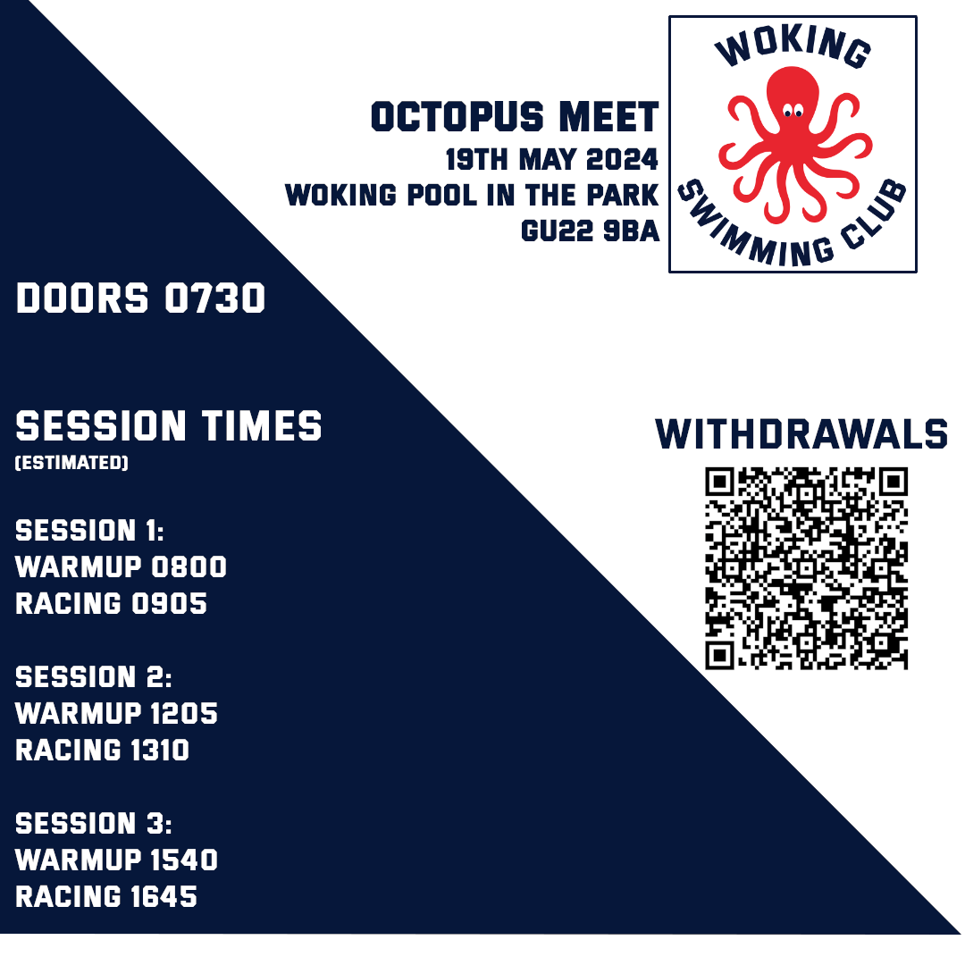 Olly has been checking up on preparations for this weekends #wokingsc #octopus meet.  Looking forward to welcoming clubs for a day of #fastswimming.
@leatherheadswim
<a href="/bluefins/">Basingstoke Bluefins</a>
<a href="/CAmphibians/">Croydon Amphibians</a>
<a href="/southcroydonsc/">southcroydonsc</a>
@londonfinsc
@bromleysc
<a href="/Kingston_Royals/">Kingston Royals SC</a>
