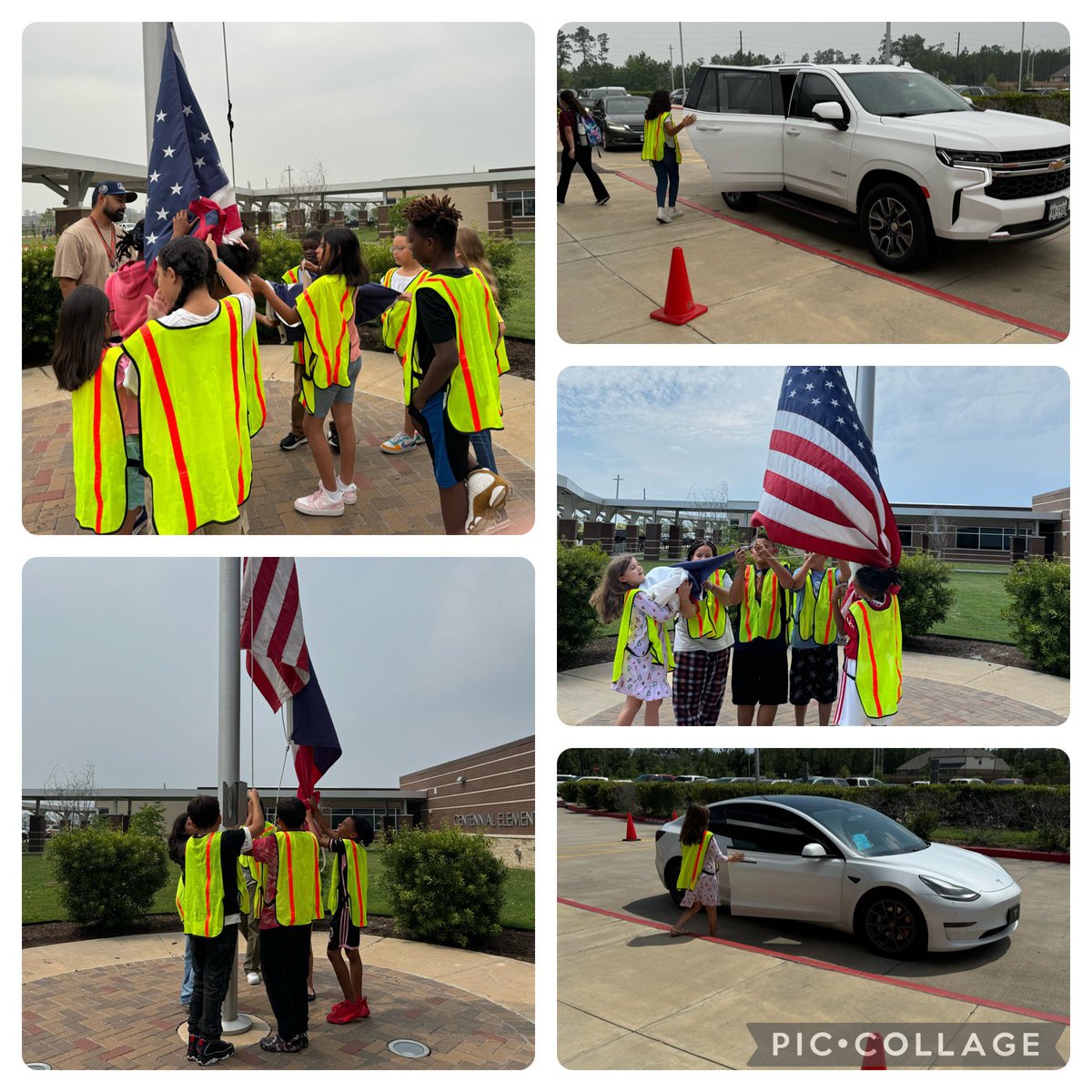 So proud of our @HumbleISD_CE 4th Gr Safety Patrol Trainees! By the end of last week, they were taking care our flags ALL by themselves! Way to go! @StephenCedillo ❤️🚂❤️🚗❤️🇺🇸❤️