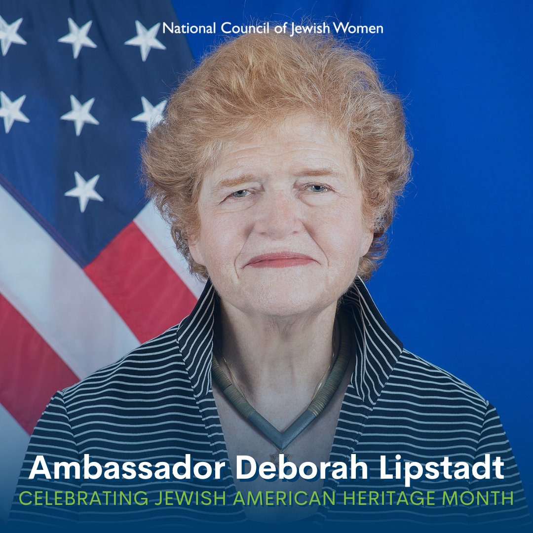 Our #JAHM spotlight today is Deborah Lipstadt! Lipstadt is a professor, author, & the current US Special Envoy to Monitor & Combat Antisemitism. She has received numerous honors worldwide, including being named one of @time's 100 most influential people in the world in 2023.