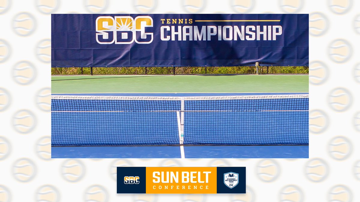 𝗔𝗖𝗔𝗗𝗘𝗠𝗜𝗖 𝗔𝗟𝗟-𝗗𝗜𝗦𝗧𝗥𝗜𝗖𝗧. 15 #SunBeltMTEN student-athletes from five different institutions received CSC Academic All-District recognition. ☀️🎾 📰 » sunbelt.me/3UERwzD