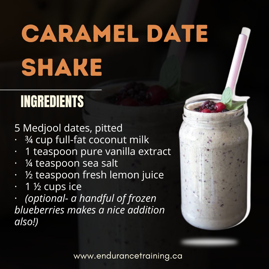 Caramel Date Shake (Servings 2)

Directions:
Put all of the ingredients: dates, coconut milk, vanilla, sea salt, lemon juice, and ice in a blender…. and BLEND! 🍹 Pour into 2 glasses and enjoy! 😋

#recipetips #shakes