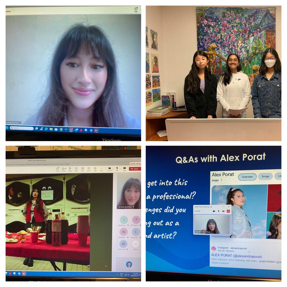 Zion Heights Middle School TDSB (@ziontdsb) on Twitter photo Thank you <a href="/alexandraporat/">alex porat</a> for being our keynote this afternoon at our Asian Heritage Month school assembly! We were in awe learning about your story of self-determination as an actor, singer & songwriter, & never letting setbacks deter you from following your dreams! 🥰👏🙏<a href="/tdsb/">Toronto District School Board</a> Thank you <a href="/alexandraporat/">alex porat</a> for being our keynote this afternoon at our Asian Heritage Month school assembly! We were in awe learning about your story of self-determination as an actor, singer & songwriter, & never letting setbacks deter you from following your dreams! 🥰👏🙏<a href="/tdsb/">Toronto District School Board</a>