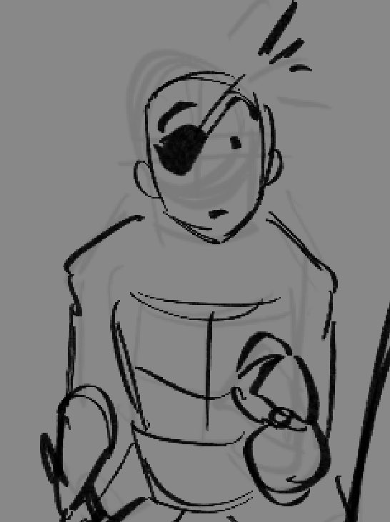 i don’t have as much progress on this comic as i’d like to but i wanted to show you this. look at him, the silly