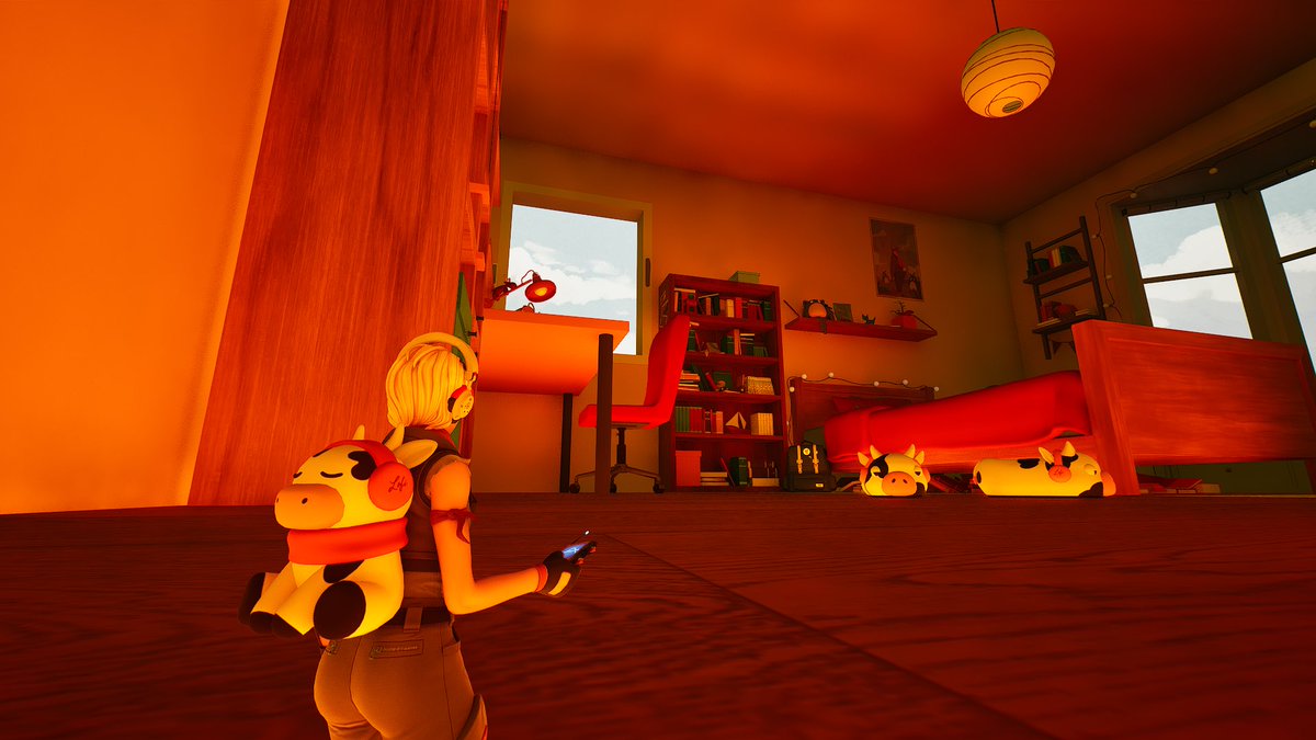 it’s giving toy story 

explore lofi girl’s room now on fortnite using the code: 6437-7858-4061 enjoyyyyy!!!!