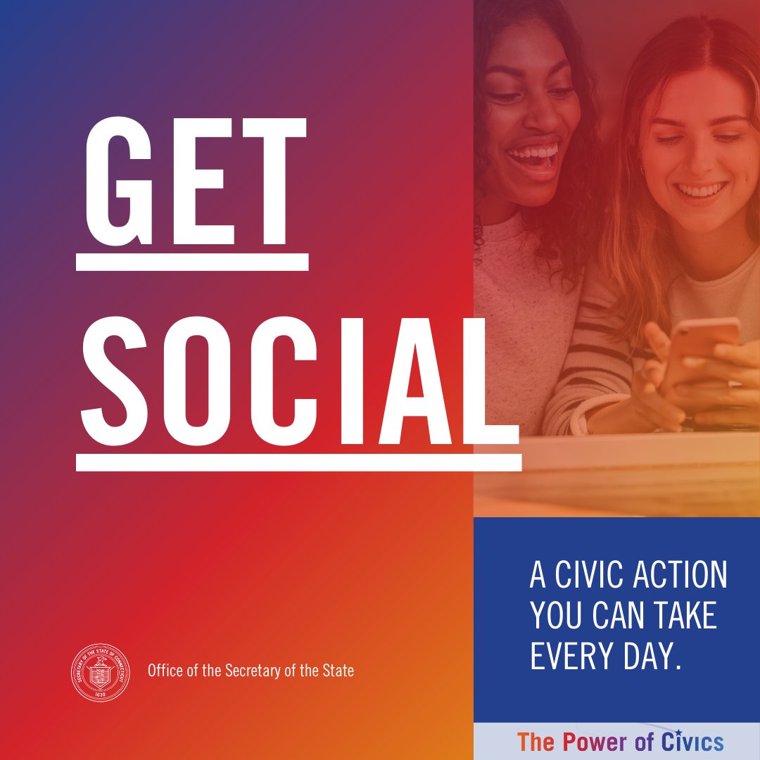 There are small things you can do every day to make a difference in the world. Talk to those in your circle about registering to vote & other civic actions. Visit Civics101.ct.gov for other ways to get involved! #elections #vote #civics #government #PowerofCivics
