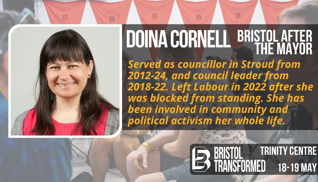 💡 Announcing @doinacornell!

Doina served as a cllr in Stroud from 2012-24, and council leader from 2018-22. She's been involved in community & political activism her whole life, and has just published 'Our Ocean's Broken Heart'.

🎟️ Just 3 days to go! hdfst.uk/e104709