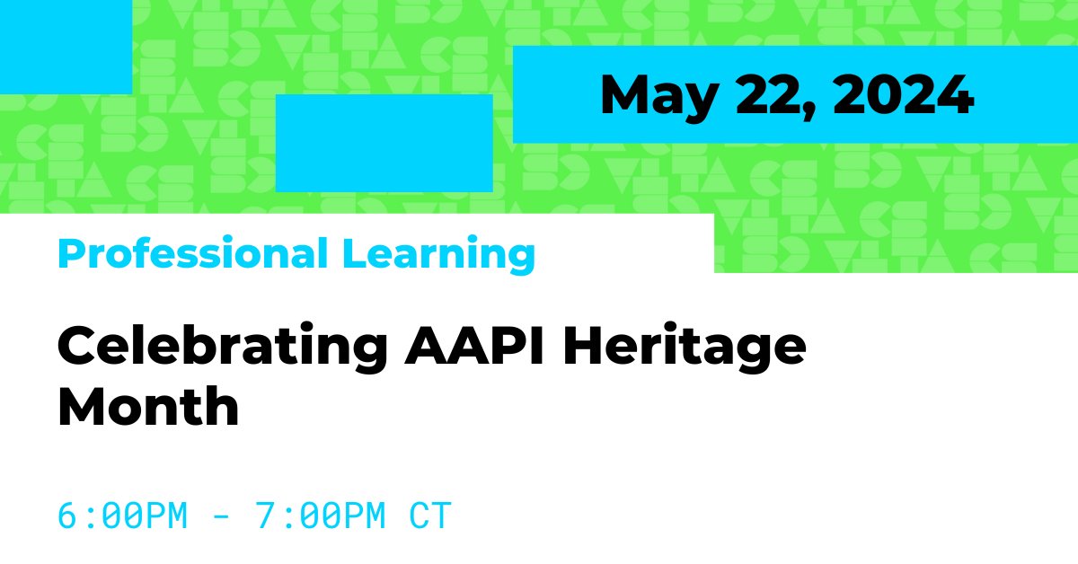 Get your students engaged this month! Learn ways to integrate cultural content into CS teaching and gain resources to support celebrating Asian Pacific Heritage Month in CS classrooms. Register to hear from our panel of AAPI CS educators/advocates here: ow.ly/5LLh50Rr99P