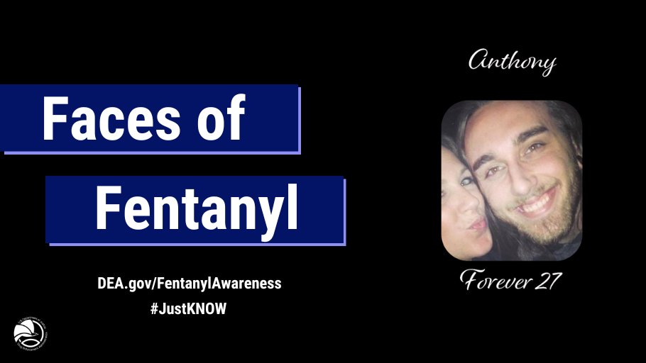 In 2023 DEA seized 79.5M+ fentanyl-laced, fake Rx pills & nearly 12K lbs of fentanyl powder. That’s 376M+ deadly doses of fentanyl! Join DEA in remembering the lives lost to fentanyl poisoning by submitting a photo of a loved one lost to fentanyl.#JustKNOW dea.gov/FentanylAwaren…