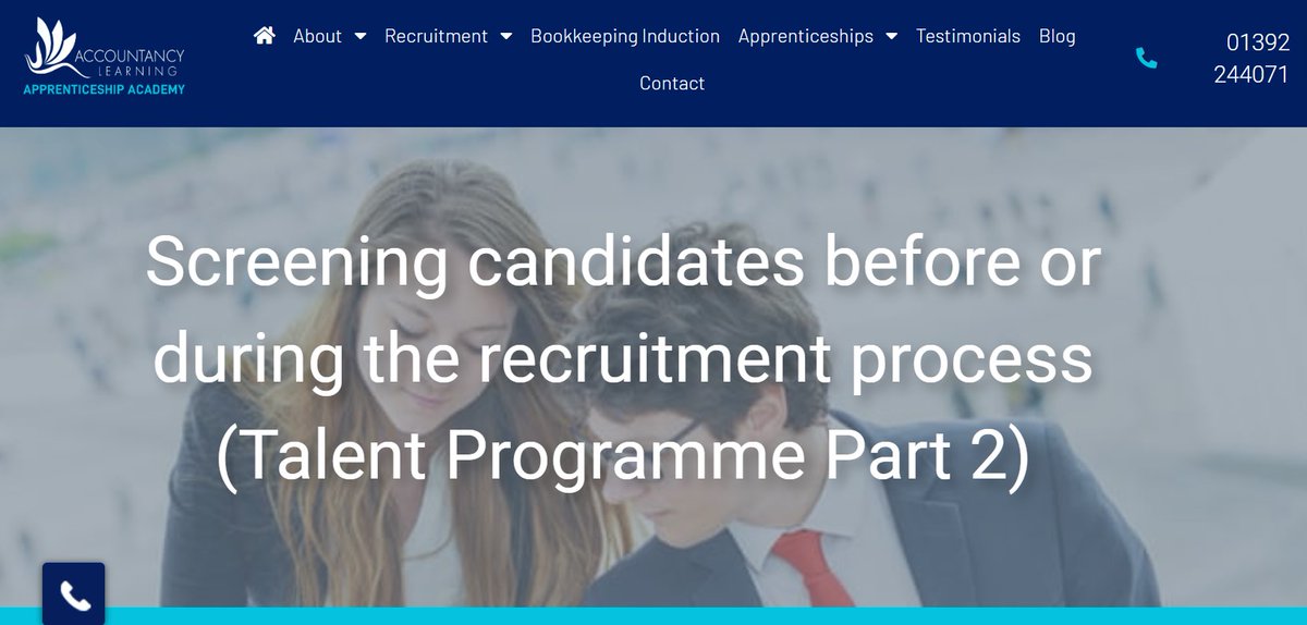 AccountancyLea1's tweet photo. Screening accounting apprentices just got a whole lot easier!

Our unique Talent Programme service lets you test and shortlist suitable candidates before or during the #accounting #apprentice recruitment process, saving you time and money.

Find out more: https://t.co/DS4KUhnJhT https://t.co/gAM35OzVIj