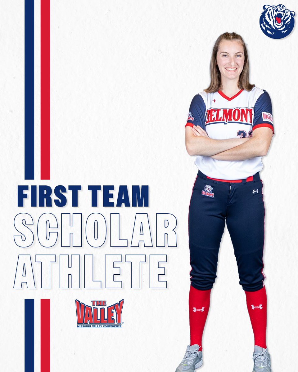 6️⃣ Bruins named to the MVC Scholar-Athlete Teams! Proud of this group, getting it done in the classroom and on the field!📚🥎 #ItsBruinTime | #EverydayExcellence