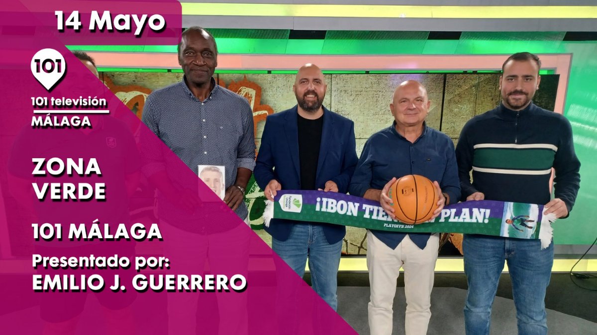 📺🏀 #ZonaVerde101 | Presenta @EmilioJGuerrero. La actualidad del @unicajaCB en 101tv. Hoy con Pedro Ramírez. 📅 14 mayo. 🕤 22:30 h. 👉 101tv.es/zona-verde-tod… ▶️ #Deportes101 #ZonaVerde #EmilioJGuerrero