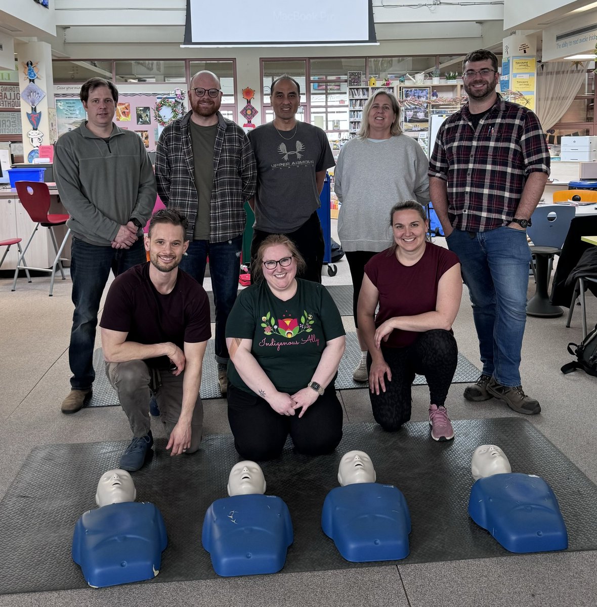 Congratulations to MORE #teachers trained as #CPR #AED instructors from @sd60! Now, MORE #PeaceRiverNorth students will be empowered to save lives through the ACT High School CPR & AED Program. @Daniel_Davies @bobzimmermp @fortstjohn @AmgenCanadaGM @AstraZenecaCA @bc_ehs
