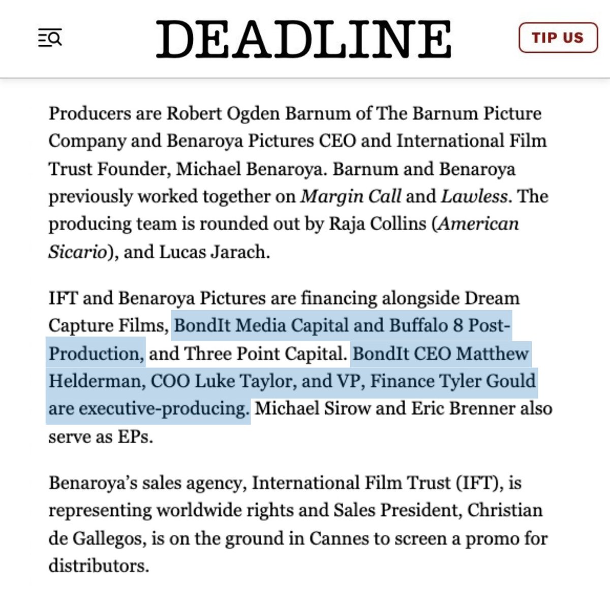 “Ryan Phillippe (Shooter) and Kate Beckinsale (Underworld) are leading thriller ‘The Patient,’ which is launching in the Cannes market with International Film Trust.” — Deadline 📰🌟 Read the full Deadline article here 👉 ow.ly/Cg4k50RGiXj