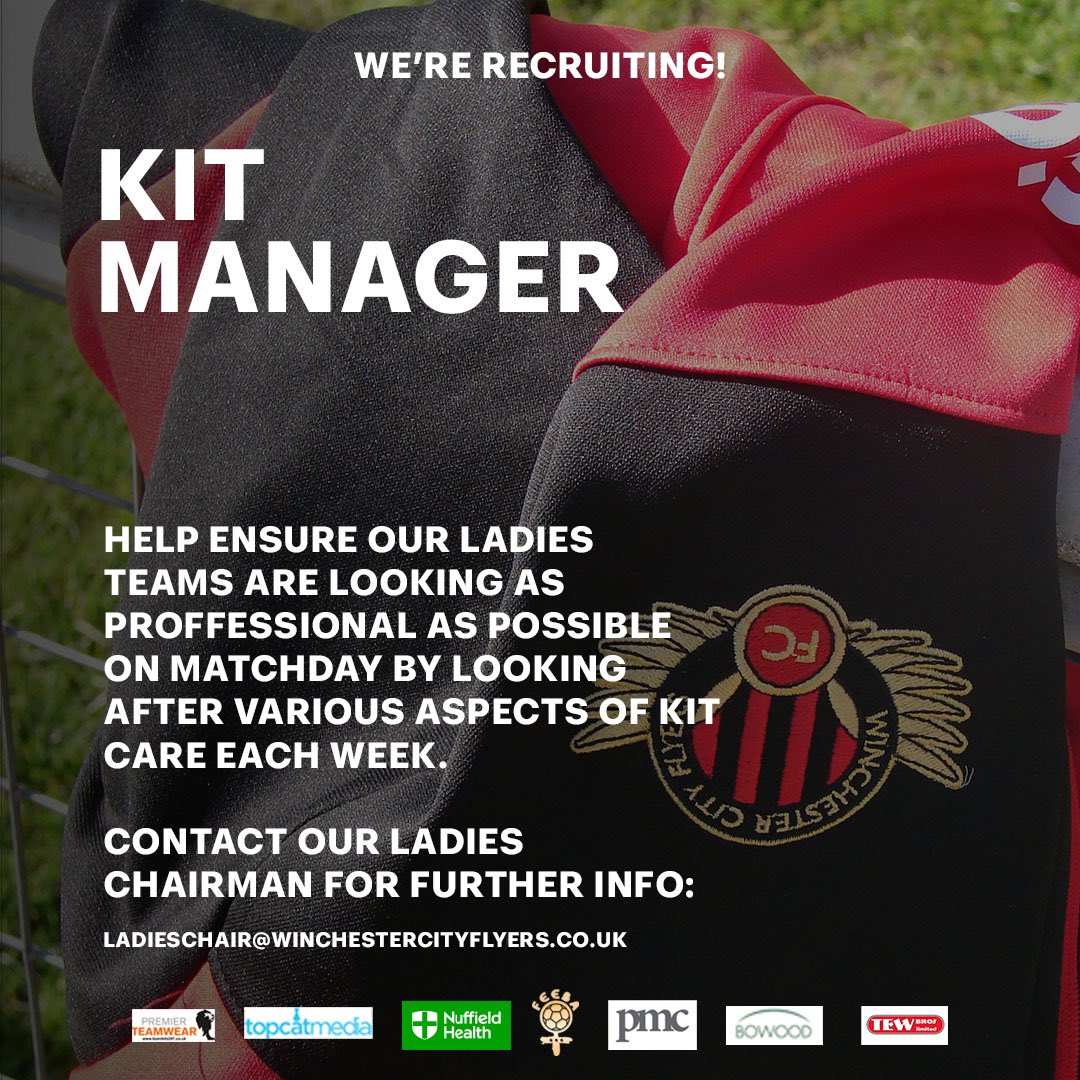 Want to join the Flyers family?🧐 We’re recruiting across a number of roles in our ladies setup, if you’re interested or would like any further information, please contact: ladieschair@winchestercityflyers.co.uk #UpTheFlyers #WCFFC