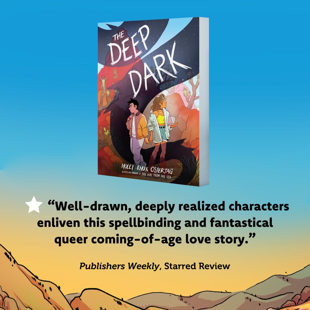 YA readers, sink your teeth into a darkly beautiful story of identity, family, love, loss, and magic when you pre-order The Deep Dark by @MollyOstertag, out 6/4.