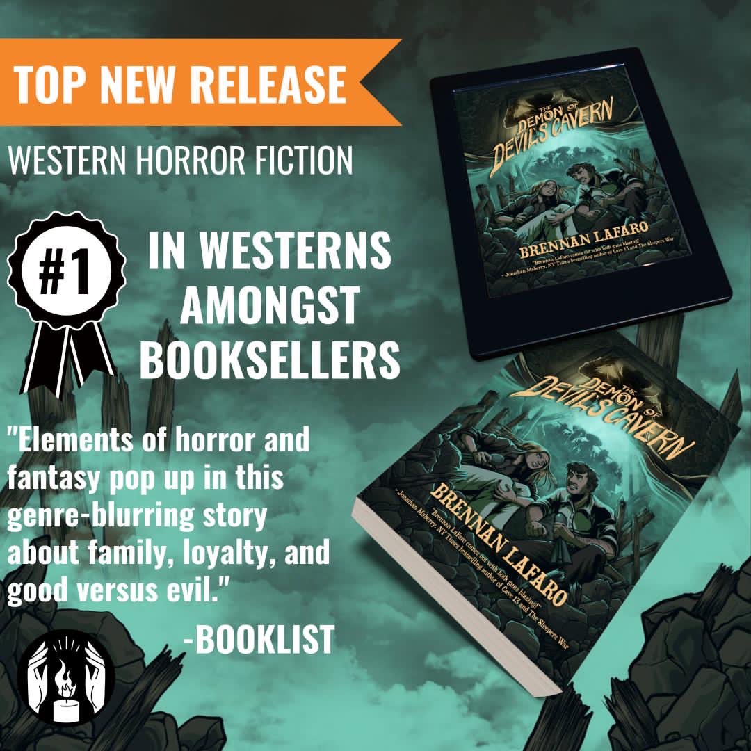 Just got word that THE DEMON OF DEVIL’S CAVERN is the top new release in western horror from Ingram. Let’s go!