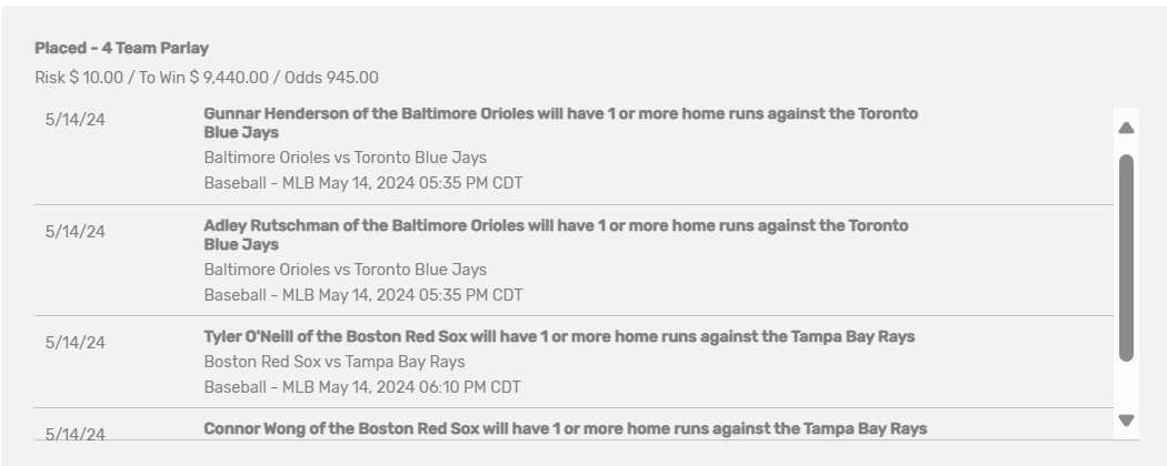 Furnacepicks's tweet photo. $10 to $9,440😅 Home Run Prayer🙏

I'll give one person $1000 of my winnings if it cashes! Must like +RT and drop cash app! #prizepicks 

- For pure entertainment https://t.co/FbghMOuCEB