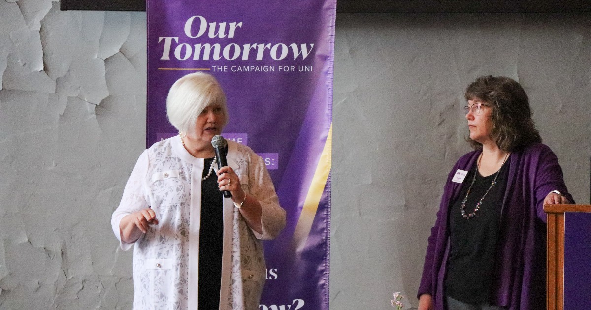 We had a great Legacy Society event May 5! Thank you to all who came and to those that continue to support UNI. Go Panthers! 💜

👉 Learn about the Legacy Society at bit.ly/4aiENIW.