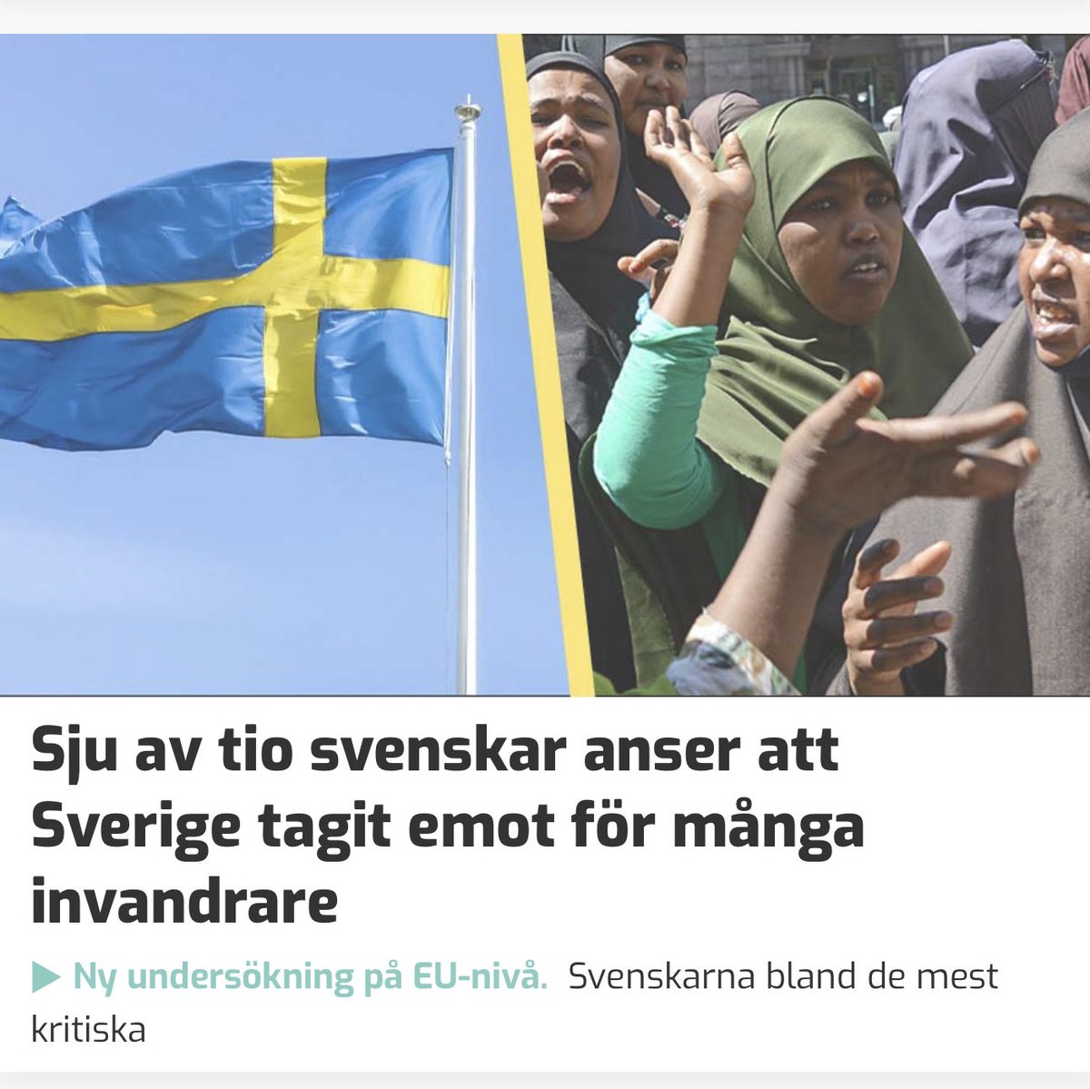 Låt mig förstå det rätt, idag kallas det alltså 'desinformation' att konstatera att massinvandring från dysfunktionella länder förändrat Sverige till oigenkänlighet och förstört landet bortom räddning? 
Eller kan någon förklara exakt vad det är som SD 'ljuger' om? #svpol #migpol