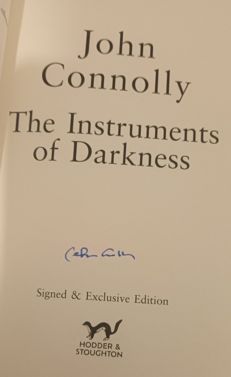 Isn't @jconnollybooks ace? His new Charlie Parker book, 'The Instruments of Darkness' has just been published! And we've got SIGNED copies, that you can buy with money. Order HERE! biggreenbookshop.com/signed-copies/…