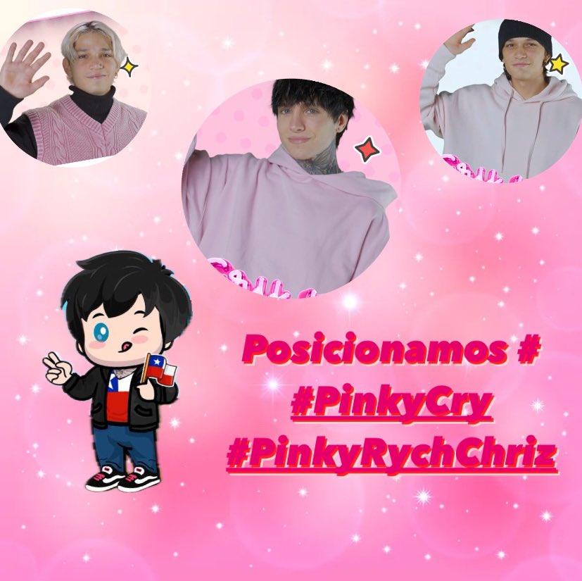 Diganme que no son cute #PinkyCry y sus chicos superpoderosos #PinkyRychChriz quien es el mas pinky para ti?