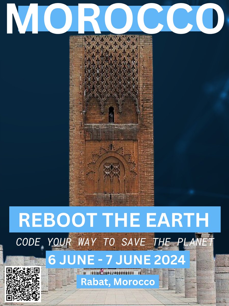 💻Excited to announce that #RebootTheEarth is headed to Rabat, Morocco 6-7 June! If you're a young computer programmer, developer or you have an interest in building technology that can advance the SDGs, RSVP now! docs.google.com/forms/d/e/1FAI…