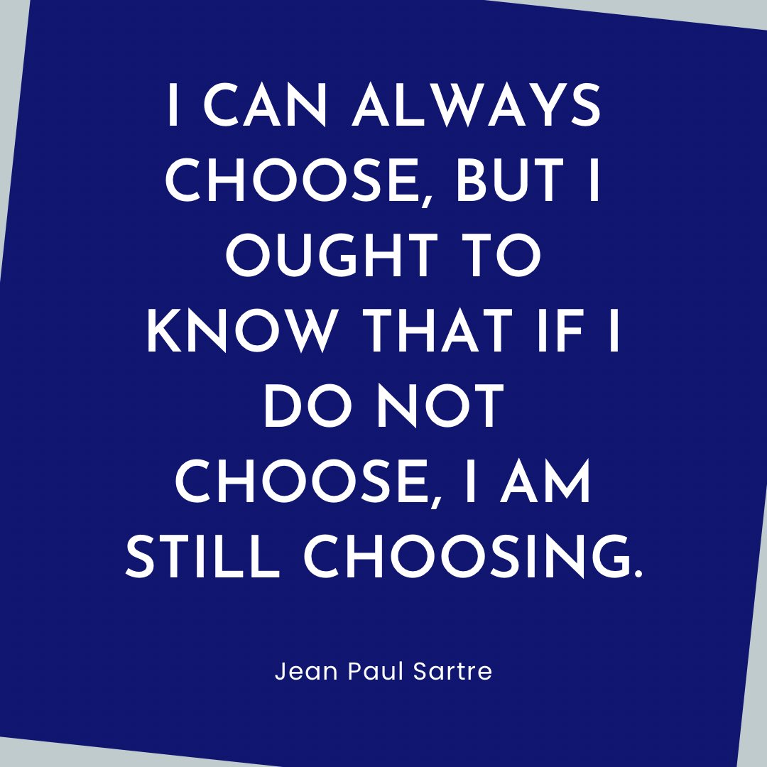 We can’t always choose the circumstances we find ourselves in. We may not always like the choices at hand. 

But we always have a choice.